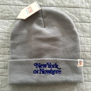 NYON x Knicks New York or Nowhere Knicks gray knit hat NWT